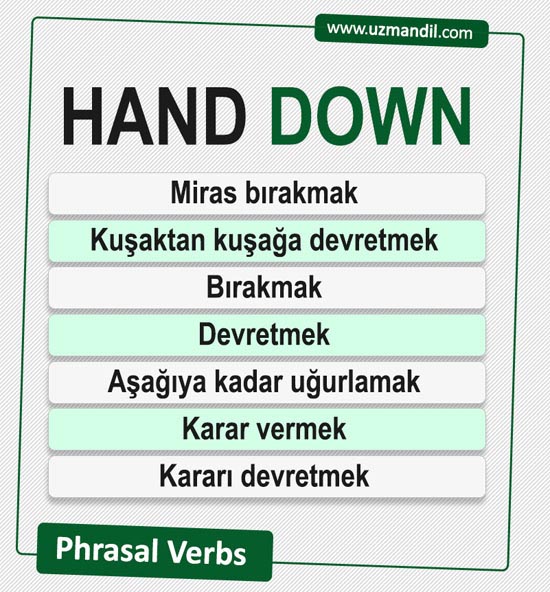 HAND DOWN