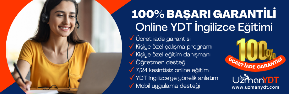 Online YDT İngilizce eğitimi - Ücret iade garantili
