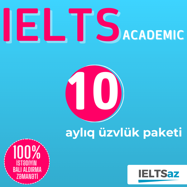 10 Aylıq Üzvlük Paketi (IELTS Academic)