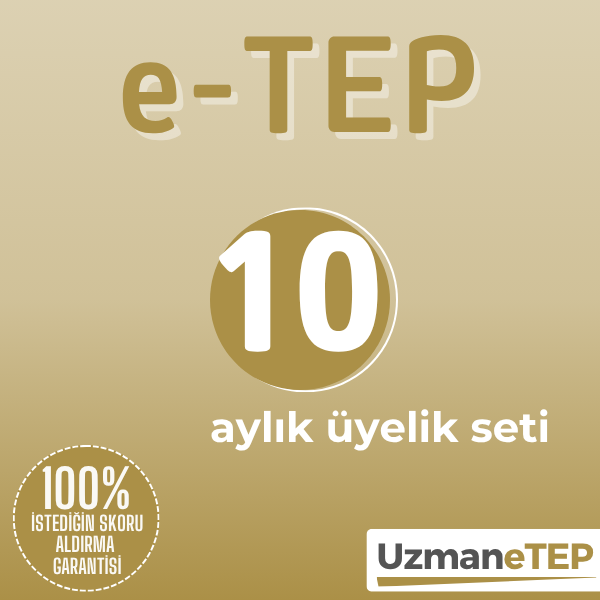 10 Aylık Üyelik Seti (e-TEP  İngilizce)