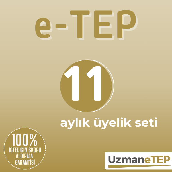 11 Aylık Üyelik Seti (e-TEP  İngilizce)