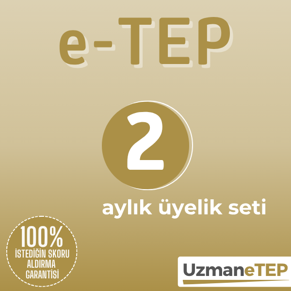 2 Aylık Üyelik Seti (e-TEP  İngilizce)