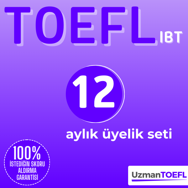 12 Aylık Üyelik Seti (TOEFL IBT)