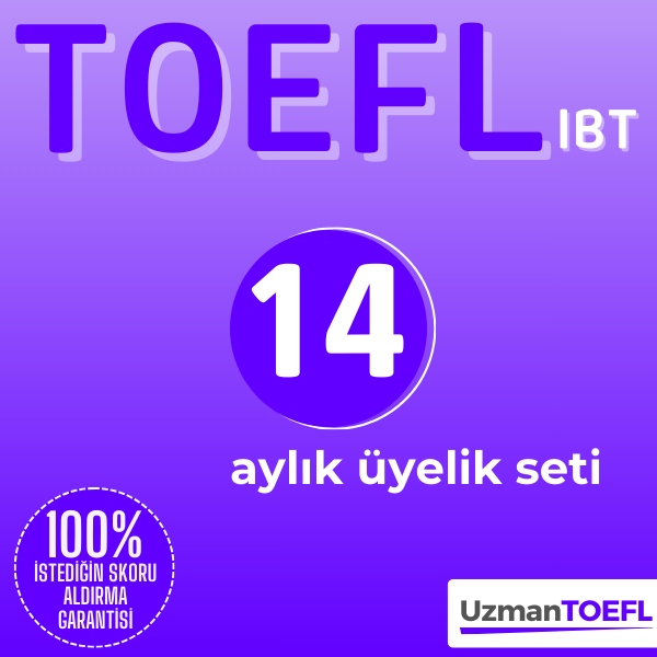14 Aylık Üyelik Seti (TOEFL IBT) + 14 Aylık Genel İngilizce Seti (Temeldeningilizce.com)