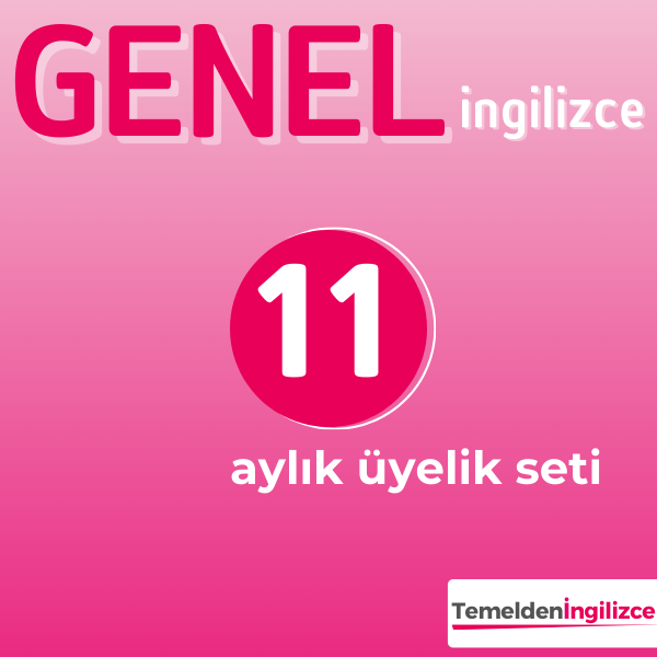 11 Aylık Üyelik Seti (Genel İngilizce)